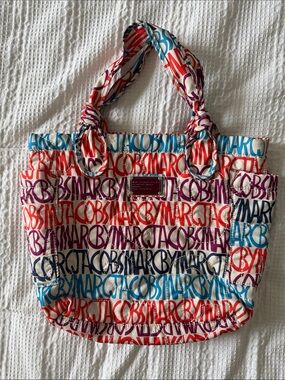 Marc by Marc Jacobs Multicolor Script Logo Tote